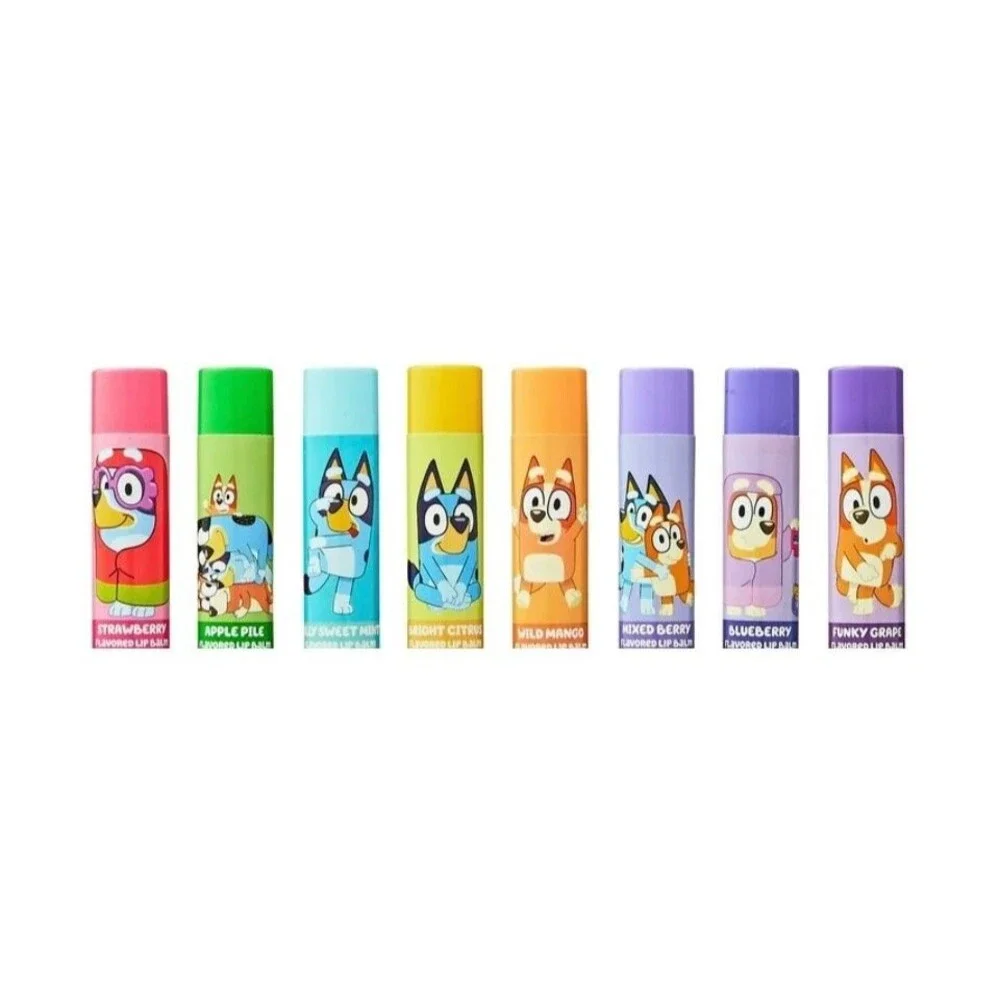 2x Bluey 8 Pack Lip Balms Scented Chapstick